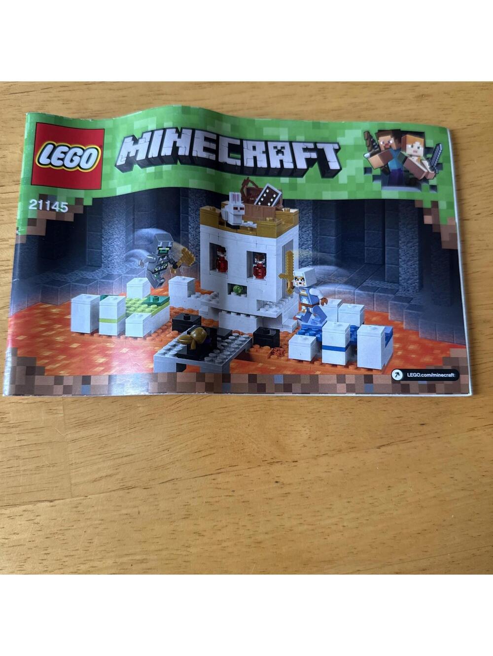 Lego Minecraft 21145 Skull Castle Instruction Booklet Manual Only